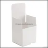 Wrap Event Festive Party Supplies Home Garden7.5x7.5x7.5cm 10st White Cardboard Postal Box Storage Carton för GIFs Crafting Packaging Mai