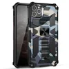 Kamuflaj Kickstand Case Case Iphone 11 12 Pro Max XS XR 7 8 Plus Zırh Ordusu Mıknatıs Yüzüğü Şok geçirmez Koruyucu Telefon C1475382