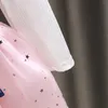 Uzun Kollu Bebek Kız Elbise Yenidoğan Polka Dot Prenses Bebek Bebek Kız Giysileri Balo Parti Elbiseler Kış Çocuk Giysileri Q0716