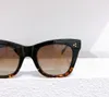 Modische Cat-Eye-Sonnenbrille in Schwarz, Havanna/Braun, schattiert, Sonnenbrille des Lunettes de Soleil mit Box