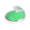 Cristal transparent shampooing brosse tête massage shampooing brosse de massage brosse de bain silicone méridiens shampooing peigne fabricant