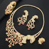 Earrings & Necklace GODKI Big Fashion 4PCS Luxury Bowknots African Jewelry Sets For Women Wedding Party 2022 Dubai Bridal