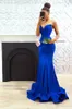 Kleid Royal Blue Simple Long Mermaid 2021 Schatz Reißverschluss Backless Sexy Lang Abend Prom Kleider