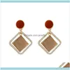 Charm Jewelryfactoryuw1I Temperament Womens Fashion Geometric Net Red Personality Long Show Face Thin Earrings Drop Delivery 2021 Yjvuj