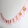 DHL300pcs Banner Flags Married Happy Birthday Bunting Letter Hanging Garlands Pastel String Flag