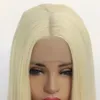 Pink Synthetic Lacefrontal Wig Simulation Human Hair Lace Front Wigs 12~26 inches Long Silky Straight 180719-2335