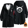 Felpe con cappuccio da uomo Felpe con cappuccio Fullmetal Alchemist Edward Elric Anime Trench Coat Uomo Moda Autunno Inverno Cotton Zipper Overcoat Jacket