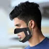 Mode gezichtshek anti stof herbruikbaar wasbaar gezichtsmasker met duidelijke PVC-venster volwassenen doof hard van het horen van mensen elasticiteit Earloop DAS214