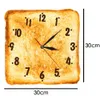 12-дюймовый поджаренный хлеб современная кухня настенные часы хлебобулочные деловые знак торт магазин печати кварцевые часы работают ZEGAR Scienny 210325