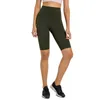 L-167 Yüksek Belli Yoga Pantolonu Spor Şortu Çıplak Duygu Yok T Çizgisi Elastik Antrenman Taytı Kadın Taytı Dikişsiz Kalıp Cilt Dostu Beş Noktalı Pantolon