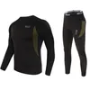 winter men thermal underwear sets compression fleece sweat quick drying thermo underwear men clothing Long Johns 211110