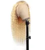 ISHOW 134 Transparent spetsfront peruk Brasiliansk kroppsvåg Mänsklig hår peruker Blond färg 613 Peruansk rak 1030 -tums för kvinnor A316232252