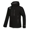 Gli uomini DESCENTE Softshell giacca viso cappotto Uomo Outdoor Sport Cappotti uomo Sci Escursionismo Antivento Inverno Capispalla Giacca Soft Shell rosso 1837