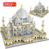 3950PCS 어린이 창조주 미니 블록 세계 유명한 건축물 Taj Mahal 3D 모델 빌딩 블록 교육 벽돌 선물 X0503