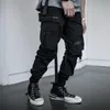 Calça masculina cargo masculino esportivo joggers mass roupas japonesas coreanas moda moda moda hip hop punk tático harém calças macacomanos