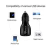 Chargeur de voiture 2 USB QC 3.0 double port USB haute vitesse charge rapide 3.1A 2.4A adaptateur pour téléphones portables universels iPhone Samsung HTC téléphone Android iPad 5 6 ipadmini 2/3/4/5