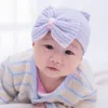 Pasgeboren ziekenhuis hoed baby baby cap met boog zachte schattige kwekerij beanie hoeden jongens meisjes kinderen unisex katoenen caps 9 kleuren