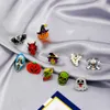 2021 Acryl Halloween Kerst Cartoon Broche Ghost Bat Skeleton Santa Claus Sneeuwvlok Kleding Accessoires