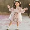 2020 Printemps Mignon Enfants Imprimer Robes À Manches Longues Pour Filles Vêtements De Haute Qualité Enfants Bébé Fille Vêtements Princesse Robe 3-11Y Q0716