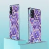 Bling Marbling Phone Cases voor Samsung Galaxy S20 FE S21 Plus S30 Ultra A71 A51 A21S M51 M31 A42 Nieuwe Luxe Marmeren Patroon Fall Prevention Cover Case