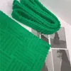 Serviette verte jacquard peignoir vintage à capuche à capuche en tissu habitant automne robes de bain chaud d'hiver