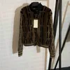 Vizon ceket dikiş örme kadın kürk ceket tasarımcısı jakard mektup moda bayanlar parti gece kulübü ceket uzun kollu