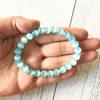 Beaded Strands 2022 Style Light Bule Cat Eye Bracelet Bright Beads Jewelry Wrist Healing Yoga Mala Charm Gift For Men Inte22