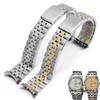 19 mm Watch Accessories Band dla Prince and Queen Strap Solid ze stali nierdzewnej Srebrna złote bransoletki 3300409