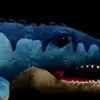 45cm Surper Cute Mosasaurus Soft Fylld Plush Toy Simulation Blue Dinosaur Doll Modell Verklig livsdjur för barn MXAS Present H0824