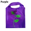 Fashion Rose Flowers Handbag Reusable Folding Shopping Bag Tote Eco Storage Bags Women No Zipper Travel Grocery