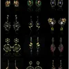 CIZEVA изысканные эльфийские цветочные женские серьги с кисточками из серебра 925 пробы, двухцветные длинные подвески для женщин, ювелирные изделия с цирконом 2106241439476