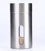 Manuell kaffekvarn rostfritt stål handkvarn med keramisk burr hållbar hand vev