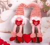 Feestartikelen Valentijnsdag Gnome Pluche Doll Scandinavische Tomte Dwerg Toys Valentijnsdag Geschenken voor Dames / Mannen Bruiloft Decor ZC755