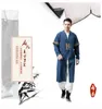 Vêtements ethniques Asiatique Traditionnel Tops Hommes Style chinois Robe brodée Automne Coton Linge Longue Robe mâle Hanfu Tang Costume Costume