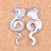 20pcs Antique Silver Bronze Plated king cobra snake Charms Pendant DIY Necklace Bracelet Bangle Findings 49*19mm