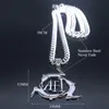 Кулон ожерелья 3 кролики AFI цепь из нержавеющей стали для женщин / мужчин Серебряное цветное ожерелье ювелирные изделия Colleier N4324S06