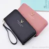 Factory wholesale brand handbag leather wallet Korean large capacity women fashion embossed leathers long wallets card hand color candy purse