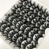 Fluffy Mink Eyelashes 16 Pairs 5D Short Eyelash Eye Handmade Individual False lashes Soft Natural Thick Messy Makeup Tools Factory Price