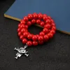 Hänghalsband anime en bit portgasace röda pärlor halsband kedja choker vita skägghängen cosplay charm smycken269n9695847