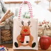 Borsa tote ricamata tridimensionale in tela natalizia DHL riutilizzabile regalo per bambini borsa per la spesa borsa per la spesa decorazioni natalizie