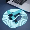 Festival Party Gifts LED Gloeiend Skipping Touw Unisex Fiber Optic Light Up Jump Touwen voor Training en Fites Training Fors Mannen Dames Kids U