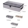 Folding Storage Box Underkläder Divider Lidded Closet Organizer Skor Storage Arrangör Box Dammskydd Rådgivare Justerbar