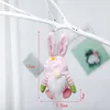 Festive Handmade Easter Hanging Bunny Gnomes Ornaments Spring Plush Rabbit Doll Kids Gifts Home Holiday Decorations XBJK2201