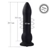 NXY Sex Anal Toys HISMITH 25 cm Siliconen Plug met KLICLOK Big Butt voor Premium Machine Anale Dildo Zwart Long 1215