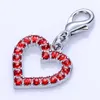 Dog Tag,ID Card Crystal Heart Shaped Pet Jewelry Pendants Rhinestones Tag Accessories Collar Charm Puppy Supplies