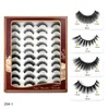 20 pairs Yanlış Kirpik Kabarık Faux 3D Vizon Kirpik Yumuşak Kalın Mix Stil Kirpik Uzatma Kullanımlık Zulüm Ücretsiz Haç 5D Sahte Göz Lashes