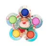 Christmas gifts Dimple Push Bubble Board Toys Xmas Fidgets Leaf Fidget Squeeze toy Finger Play Game Anti Stress Spinner