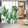 Rideaux de douche 180 cm rideau de salle de bain imperméable Polyester dessin animé écran de bain imprimé avec crochets