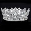 Luxuries Crystal Flower Tiara Crown Coiffe Prom Queen King Couronne pour diadèmes et couronnes de mariage Accessoires de bijoux de cheveux X0625