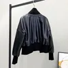 Damesleer dames faux zwarte jas vrouwen lente 2022 schapenvacht jas vrouwelijke Koreaanse modejacks voor chaqueta cuero mujer